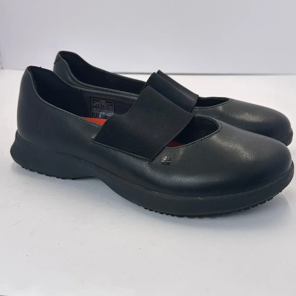 Shoes For Crews Women Black Mary Jane Slip Resistant Work Shoes 37199 Size 7